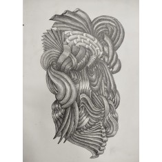 Qaiser Khan, Pencil on Paper, AC-QK-002 Qaiser Khan, Pencil on Paper, AC-QK-002